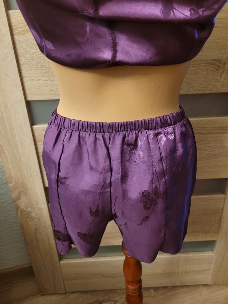 Fioletowy komplet nowy piżama