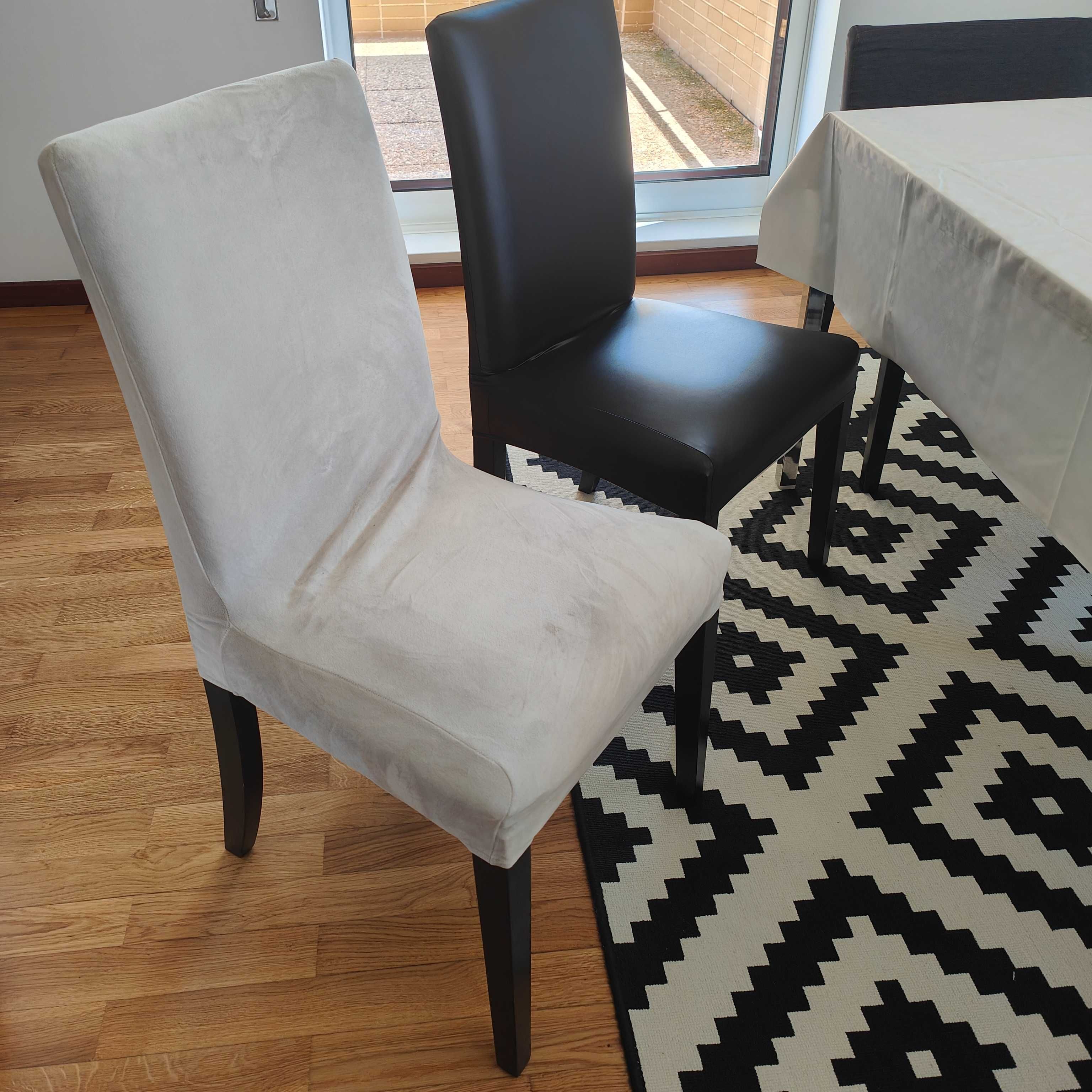 Conjunto 6 cadeiras: 4 Cadeiras e 2 cadeirões Ikea