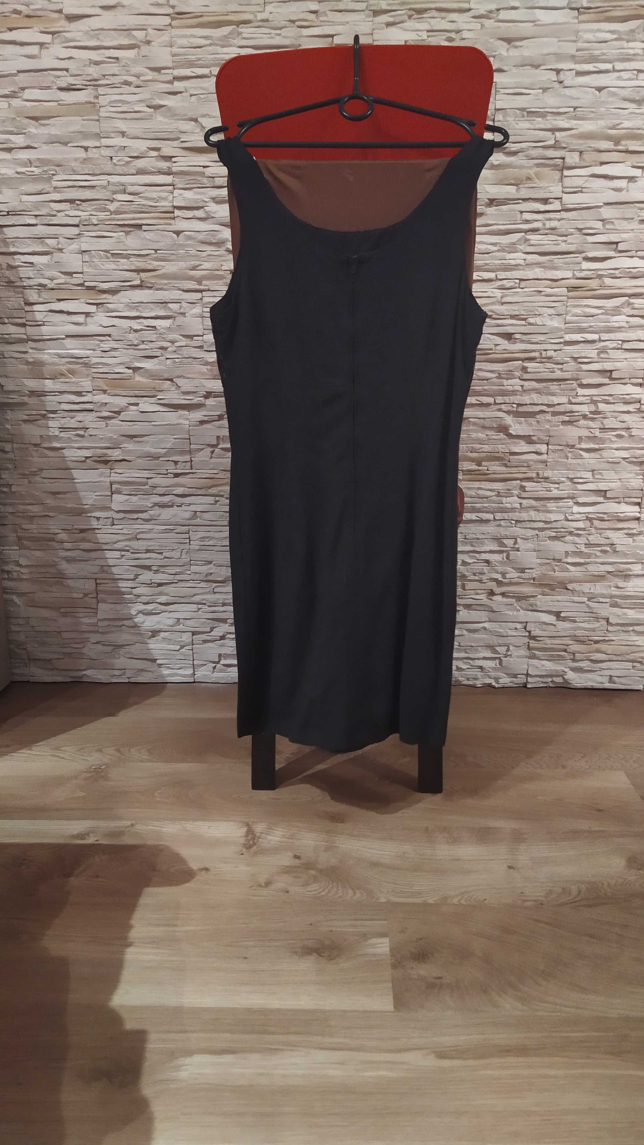 Sukienka czarna z cekinami rozmiar 38