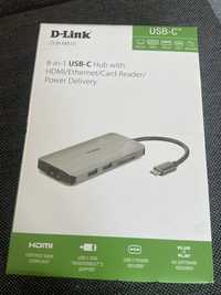 Hub D-Link USB C DUB-M810 8w1