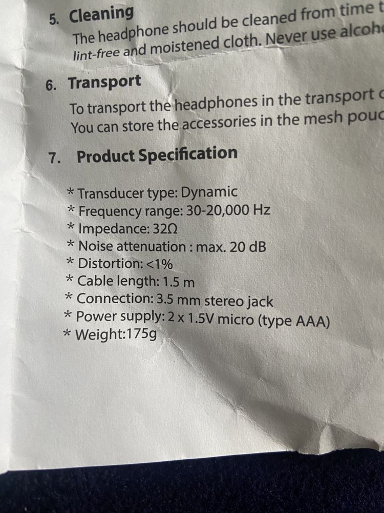 Наушники Headphones AERO 7, Sony, Philips, JBL