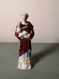 Figura Religiosa Santo António de Pádua em porcelana pintada à mão