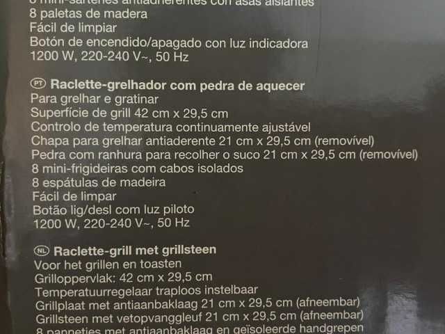 Grelhador com Pedra de Aquecer 1200W