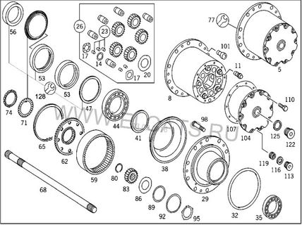 MERCEDES-BENZ планетарная шестерня A3553500354