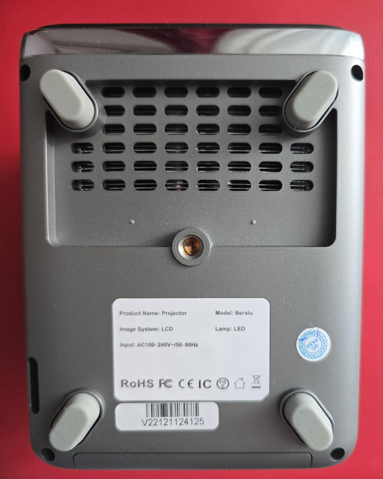 Projetor portátil mini com foco elétrico