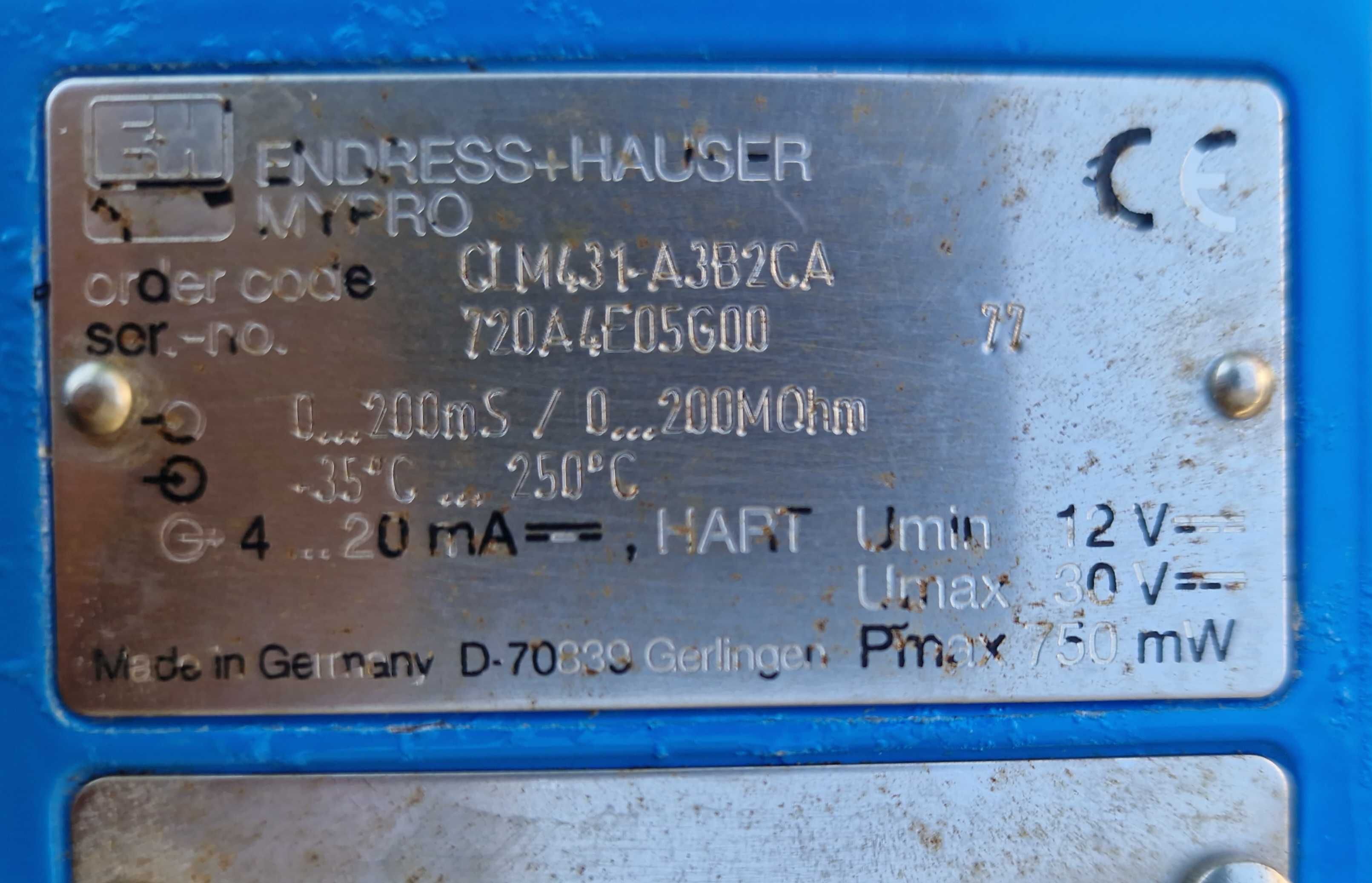 Endress Hauser CLM431 przetwornik przewodności 4-20 mA