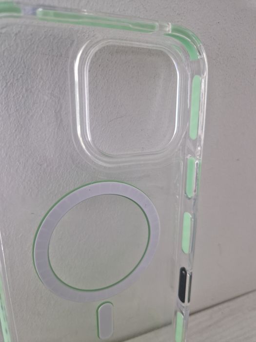 Tel Protect Strap Clear Case do Iphone 16 Pro Max zielony
