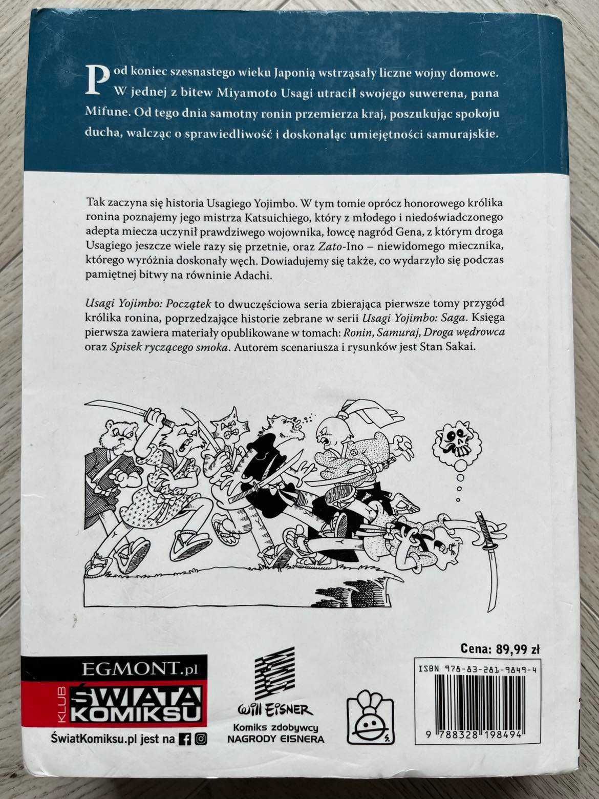 Komiks "Usagi Yojimbo: Początek" Tom 1. Stan Sakai