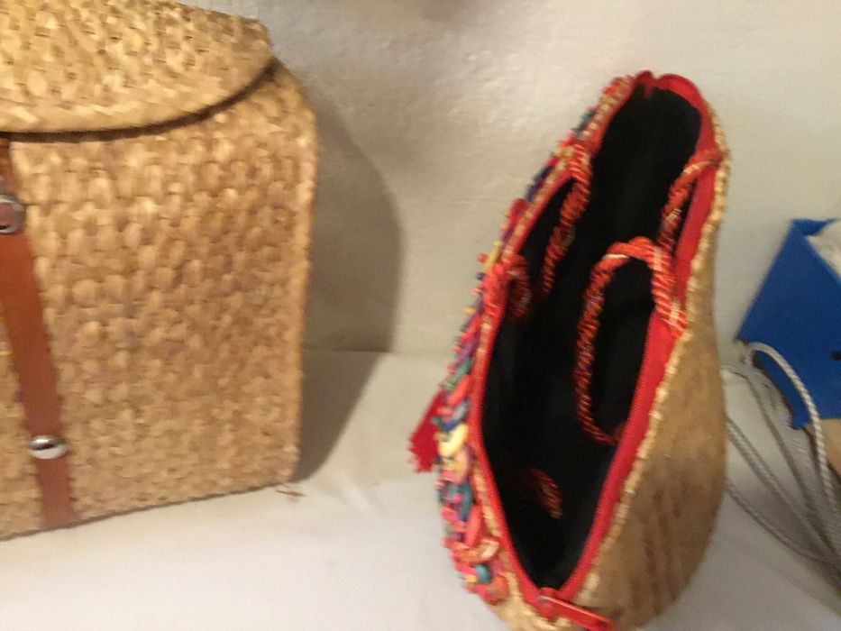 Bolsas em palha - compradas México - pouco uso
