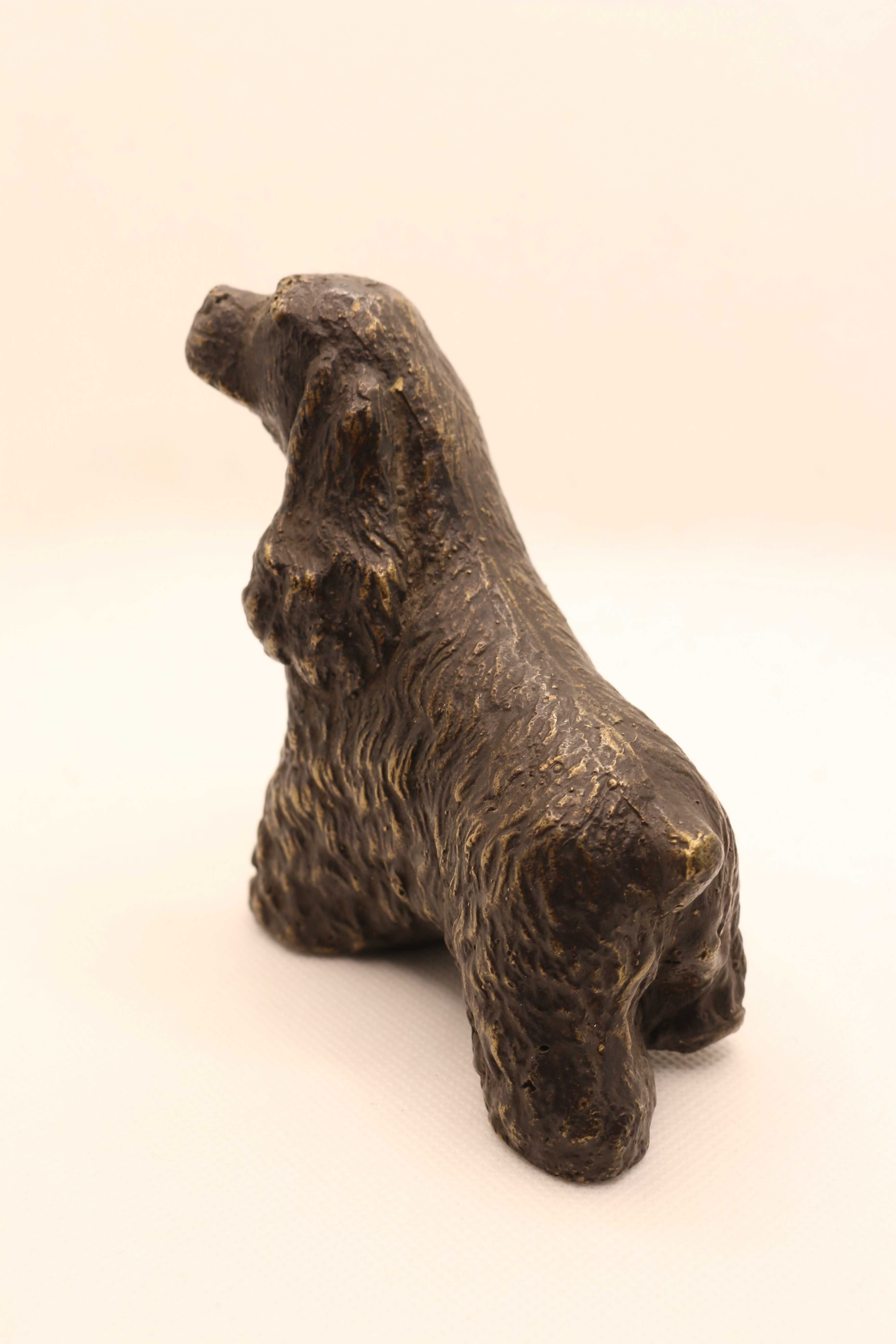 Miniatura Figura Cão Coker Spaniel em Bronze