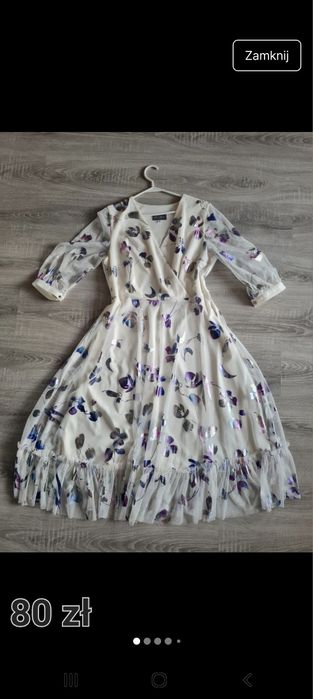 Sukienka na wesele rozmiar 44 XXL
