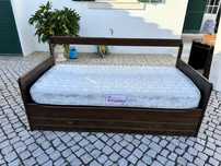 Cama solteiro (dupla cama com dois colchões)
