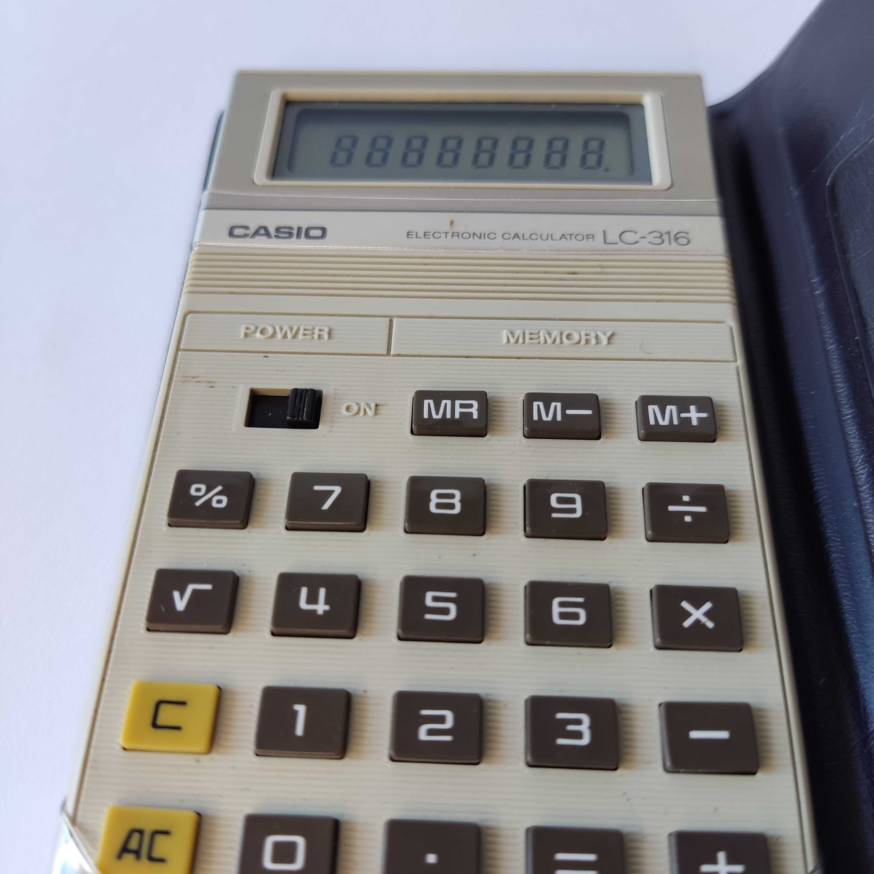 Kalkulator Casio LC-316 - sprawny, w etui - kolekcjonerski