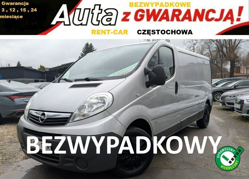 Opel Vivaro  Long 2.0D*115PS Ciężarowy 3-Osoby Bezwypadkowy Klima*Serwis*GWARANCJA