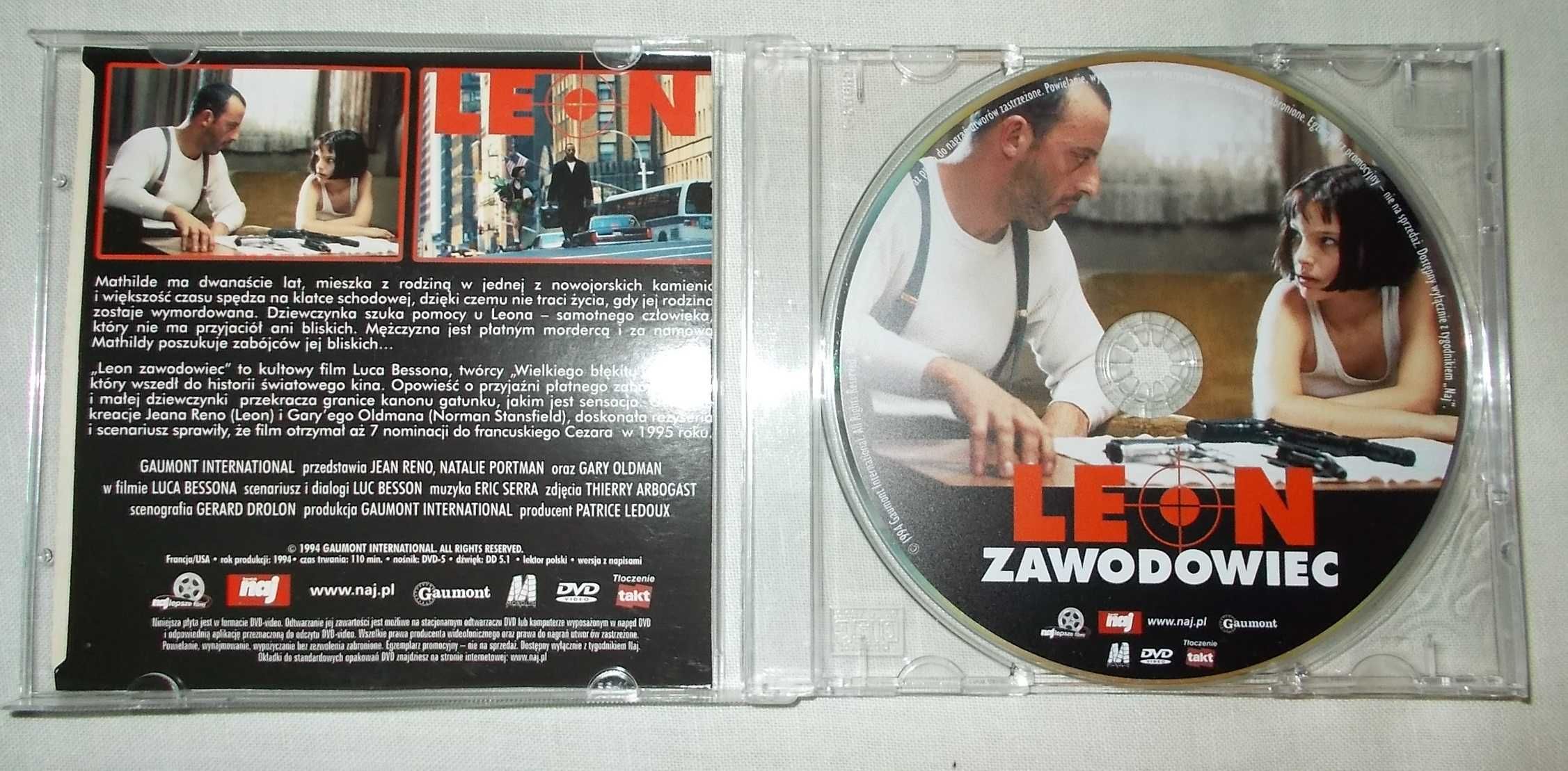 Film DVD - Leon Zawodowiec - (1994r.)