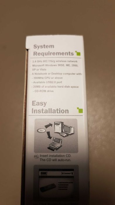 Adaptador wireless USB 2.0 54Mbps