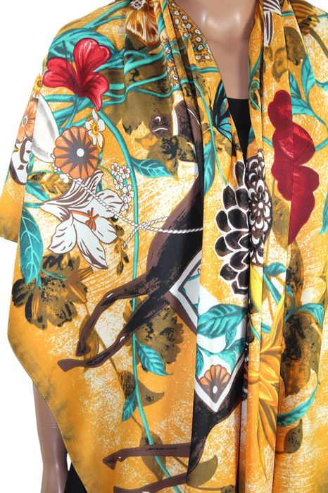 C1-8 Ogromna Jedwabna Chusta SILK Prezent 130x130