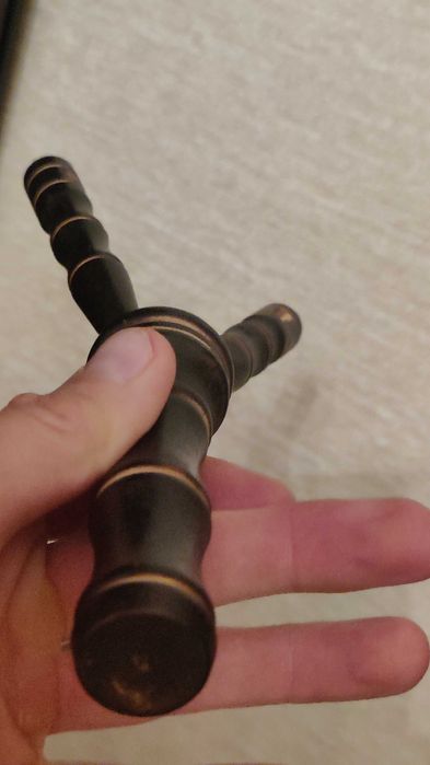 Резная супер Рогатка Деревянная 20 см Без Резинок Супер Состояние