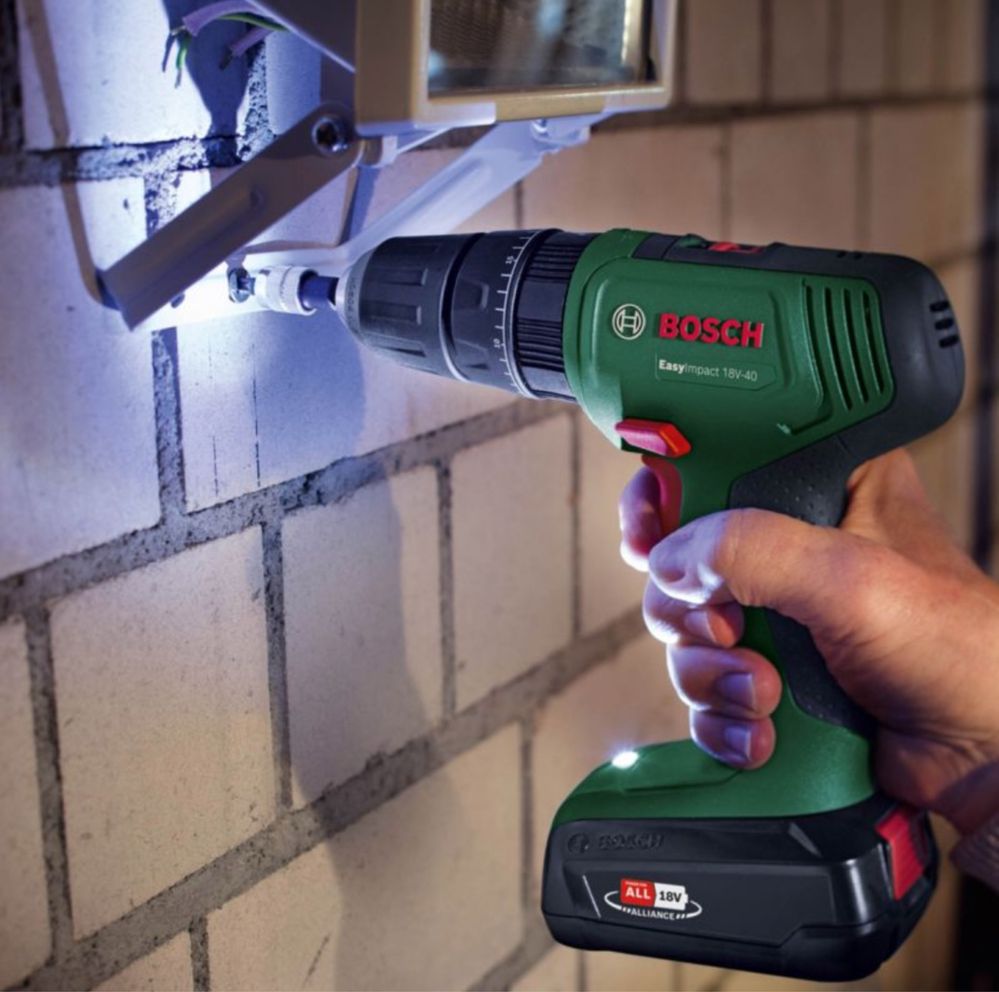 Акумуляторний ударний дриль-шуруповерт Bosch EasyImpact 18V-40 AКБ 2Ah