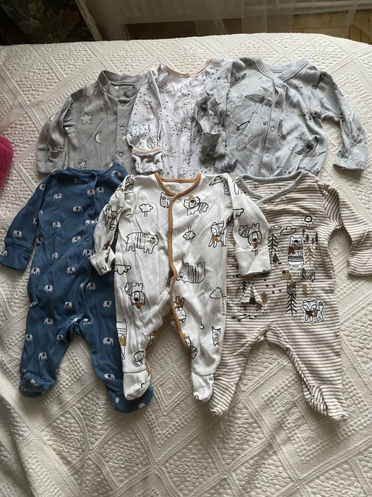 Лот чоловічків на 0-3 місяці next, george