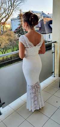 Sukienka ślubna biała rozmiar 38