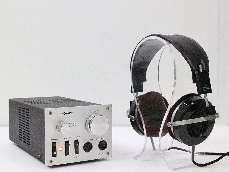 STAX SRA-3S wzmacniacz sluchawkowy lampowy sluchawki w zestawie