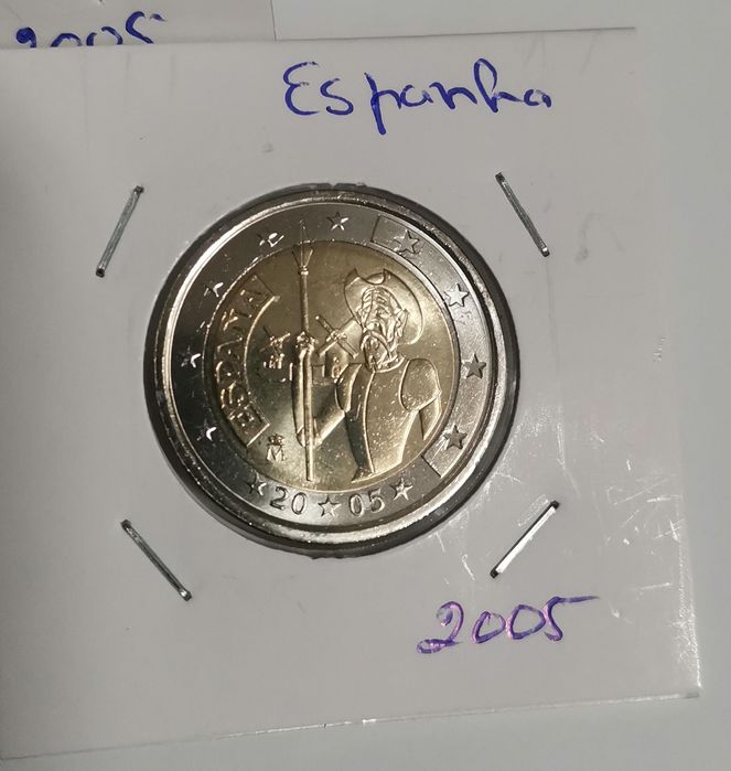 Moeda UNC comemorativa de 2€ - Espanha 2005