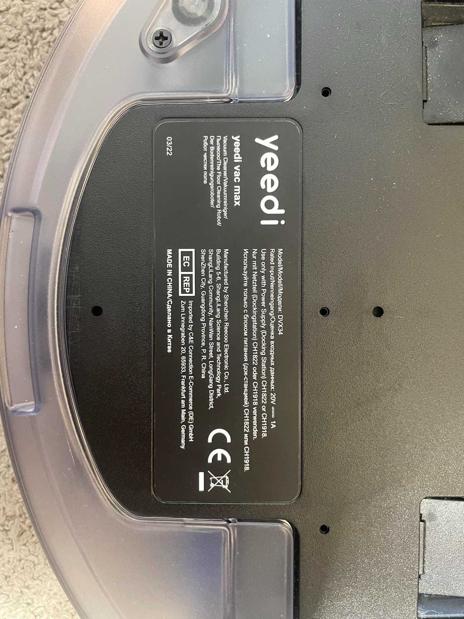 Yeedi VAC Max Robot sprzątający z funkcją mopowania 3000PA