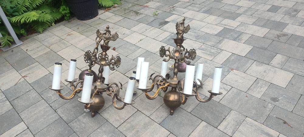 Żyrandole tak zwane Księstwo Warszawskie.