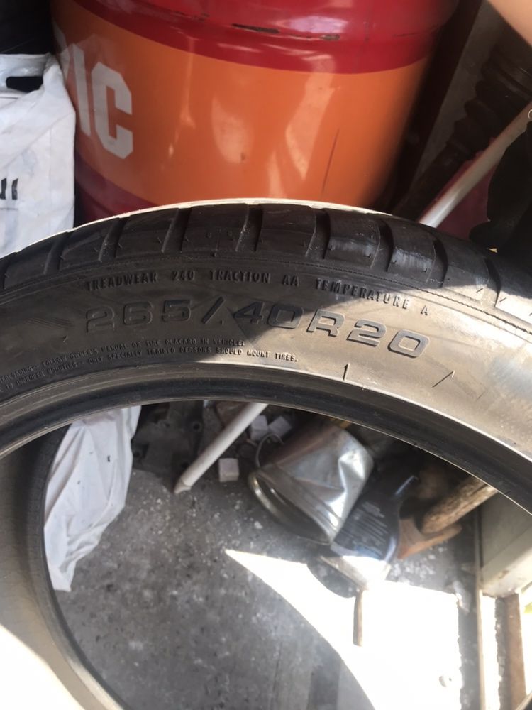 265 40 20 Goodyear Eagle F 1 Asymmetric