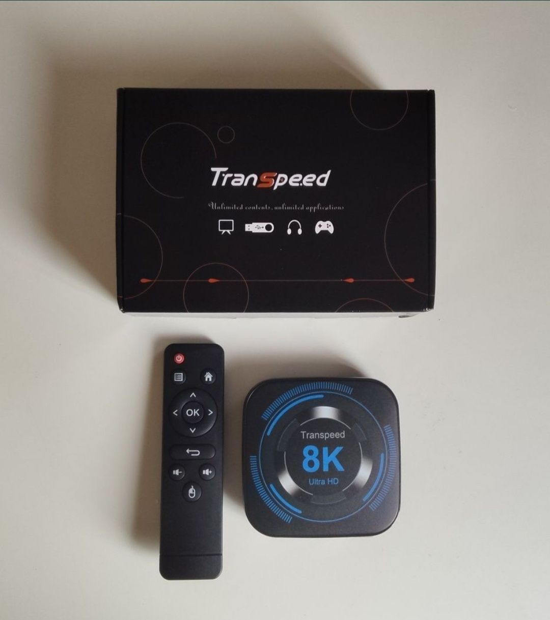 NOWY Smart TV BOX Transpeed / android 4 GB RAM