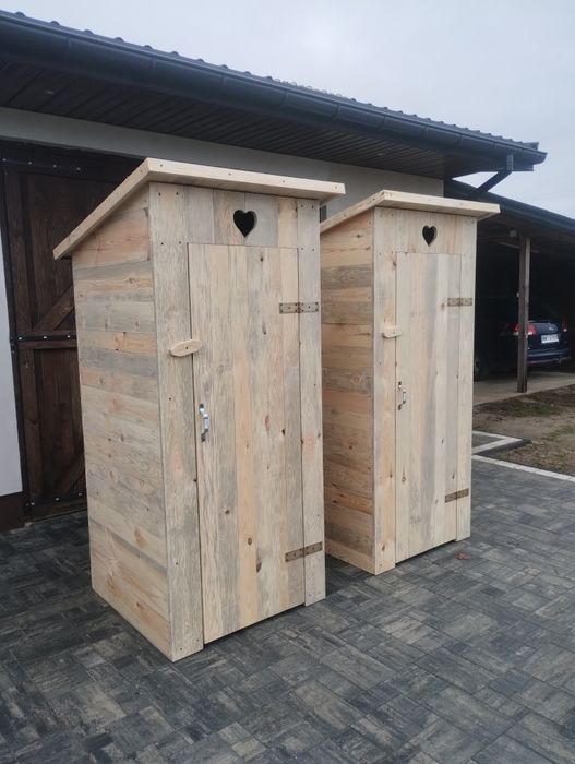 Nowy kibel Wychodek szalet WC drewniane na budowę
