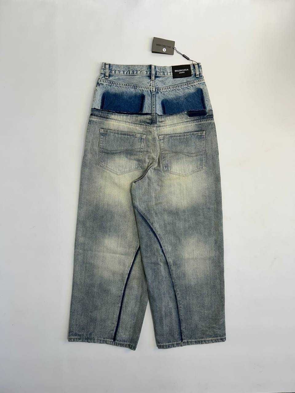 Джинси Balenciaga Cargo faded baggy opium archive синие джинсы M