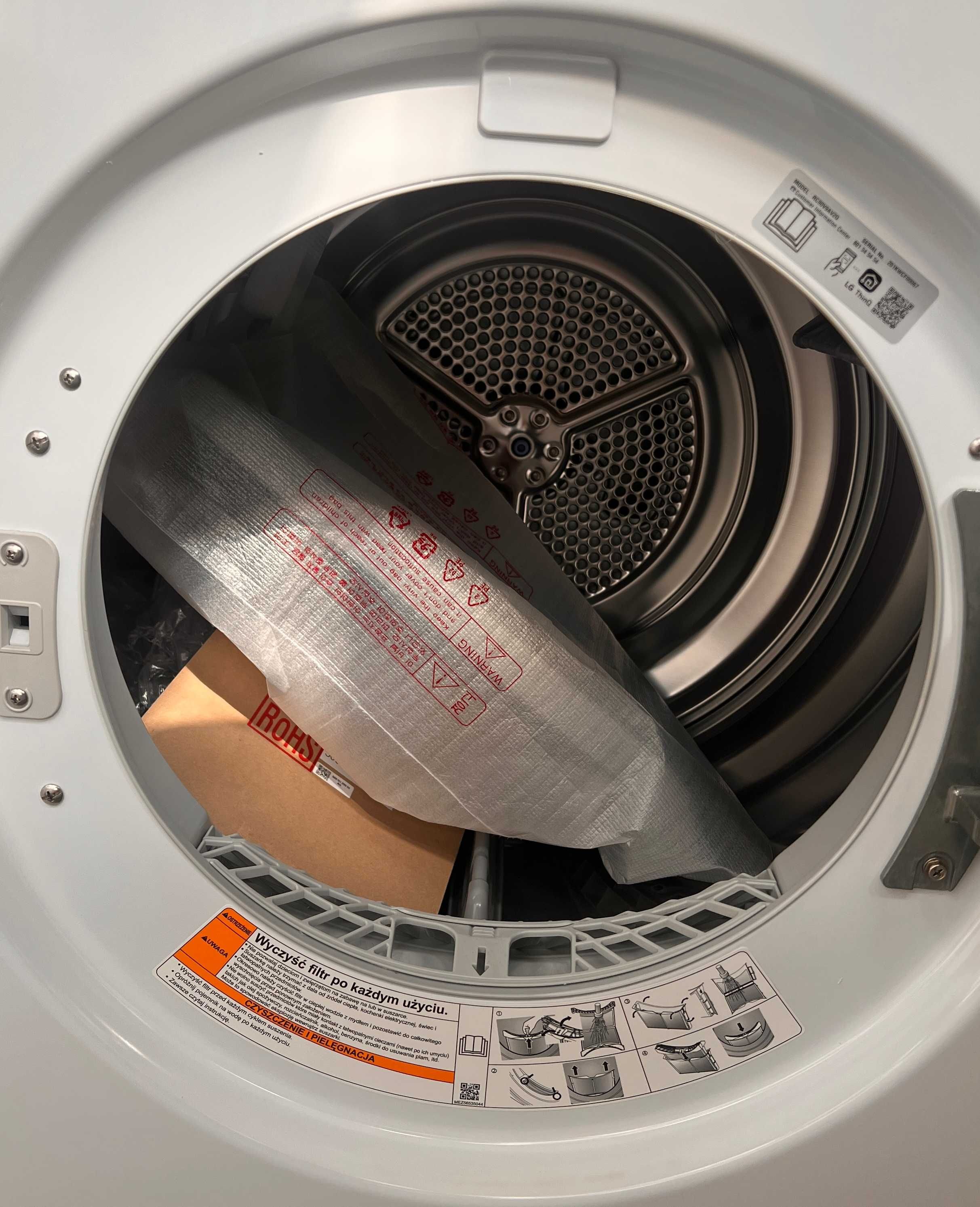 Outlet Agd: Suszarka do ubrań LG RC90V9AV2Q Warszawa