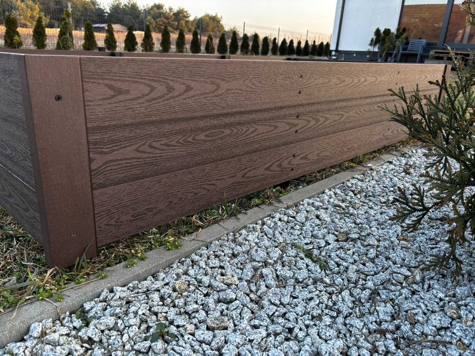 Warzywnik kompozytowy podwyższona grządka skrzynia zielnik donica