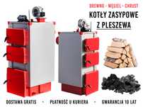 Kocioł piec WĘGIEL DREWNO CHRUST + zestaw sterownik i wentylator 12 kW