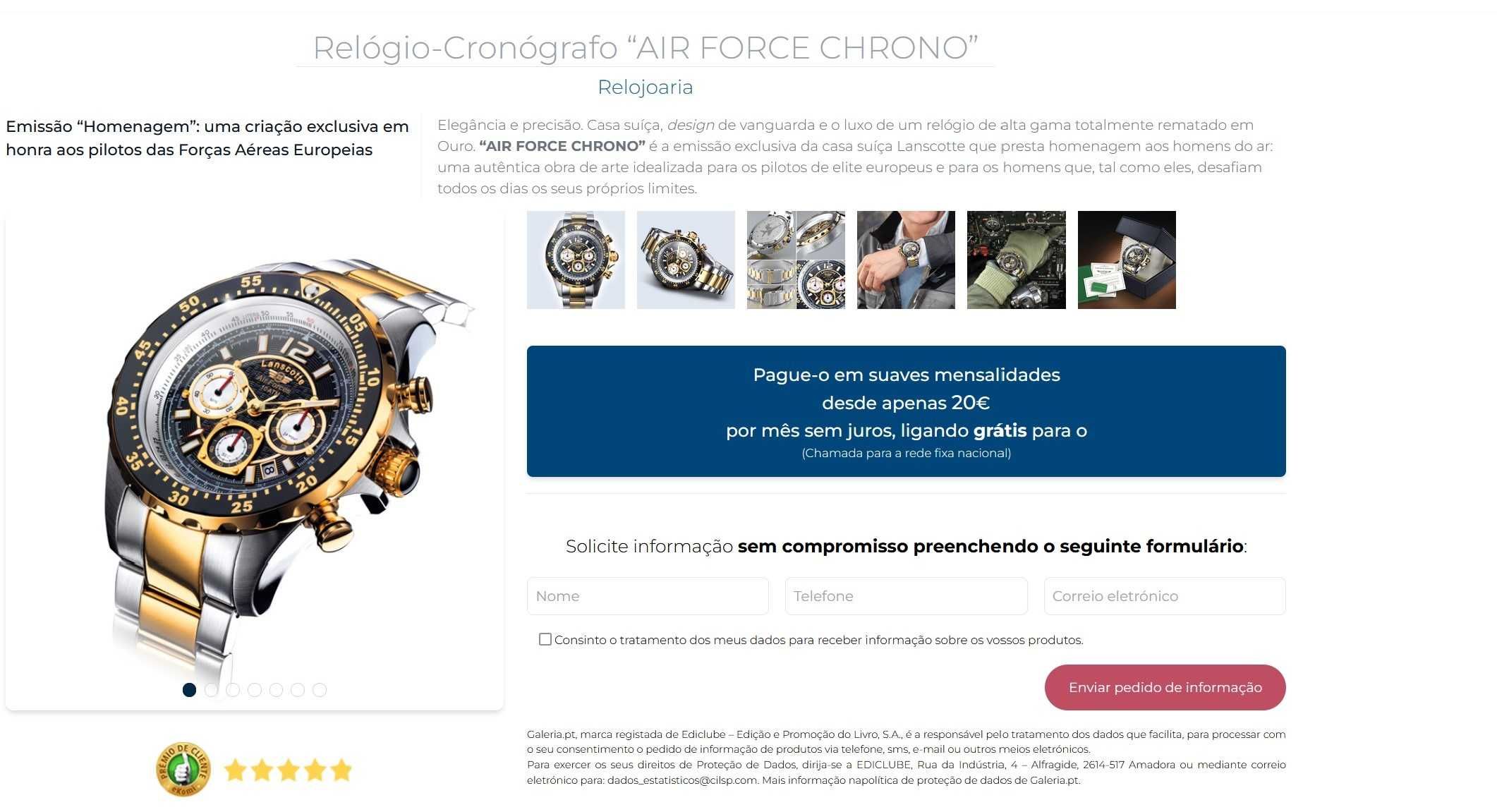 Relógio-Cronógrafo “AIR FORCE CHRONO”