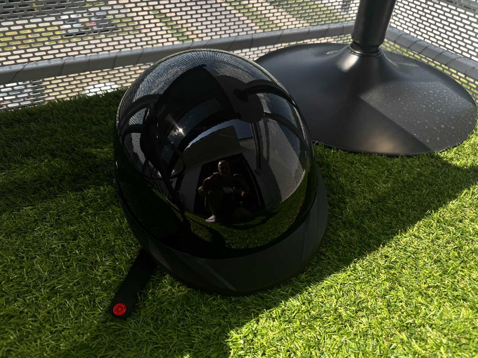 Solidny kask hulajnoga skuter motor elektryczny rower z WIZJEREM 57-58