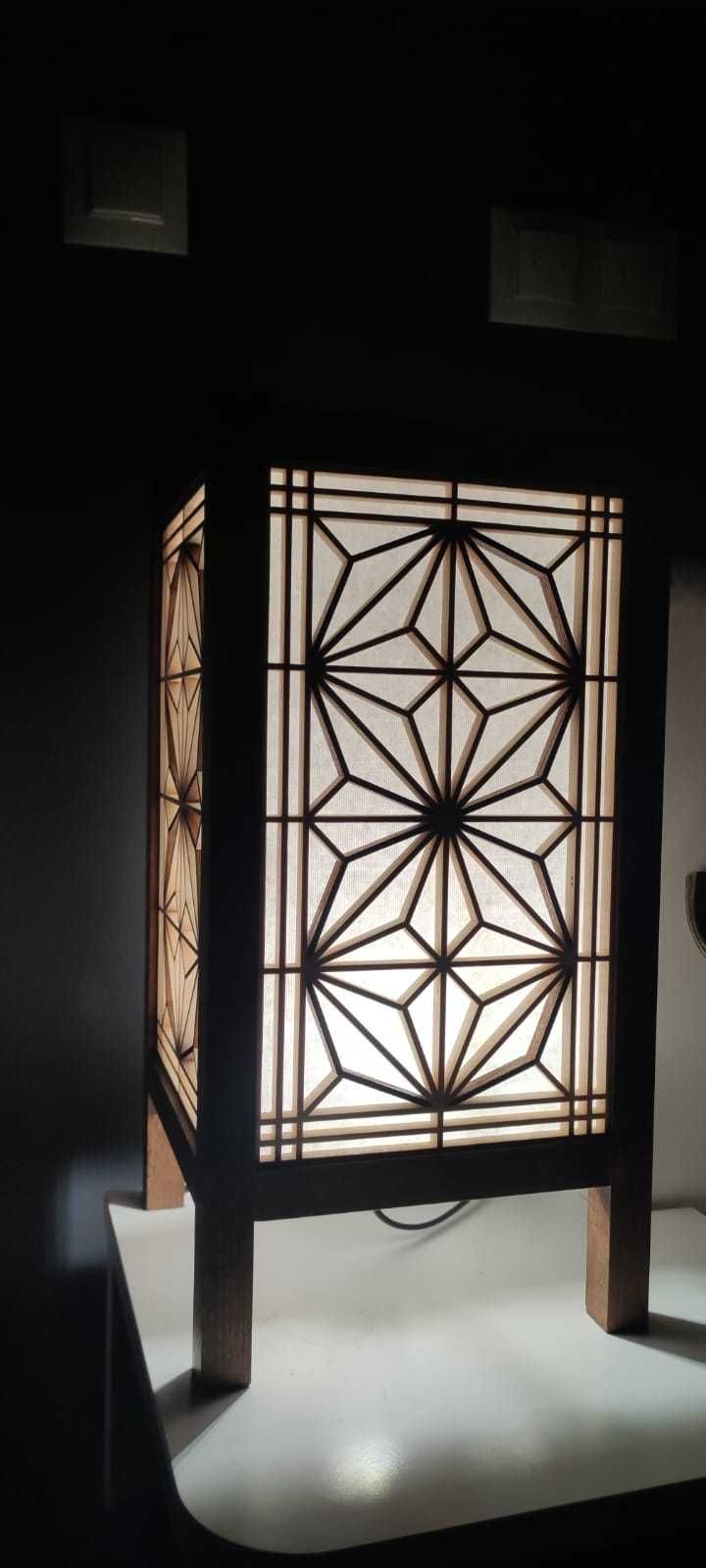 Lampki w japońskim stylu -Kumiko