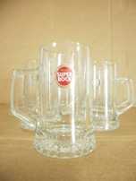 6 canecas de vidro de cerveja