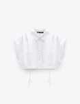 Кроп топ рубашка короткая Zara S