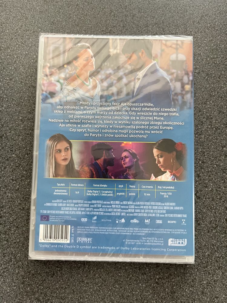 „Niezwykła podróż fakira, który utknął w szafie” film na DVD, nowy