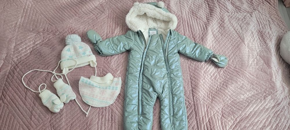 Kombinezon zimowy Cool Club r.80+komplet