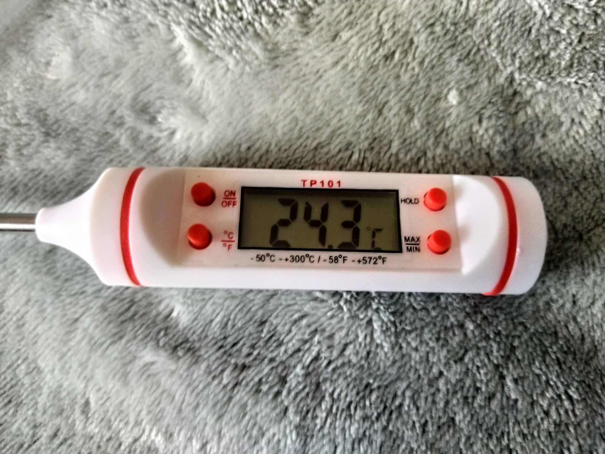 Кухонний термометр, кулінарний цифровий з батарейкою в комплекті