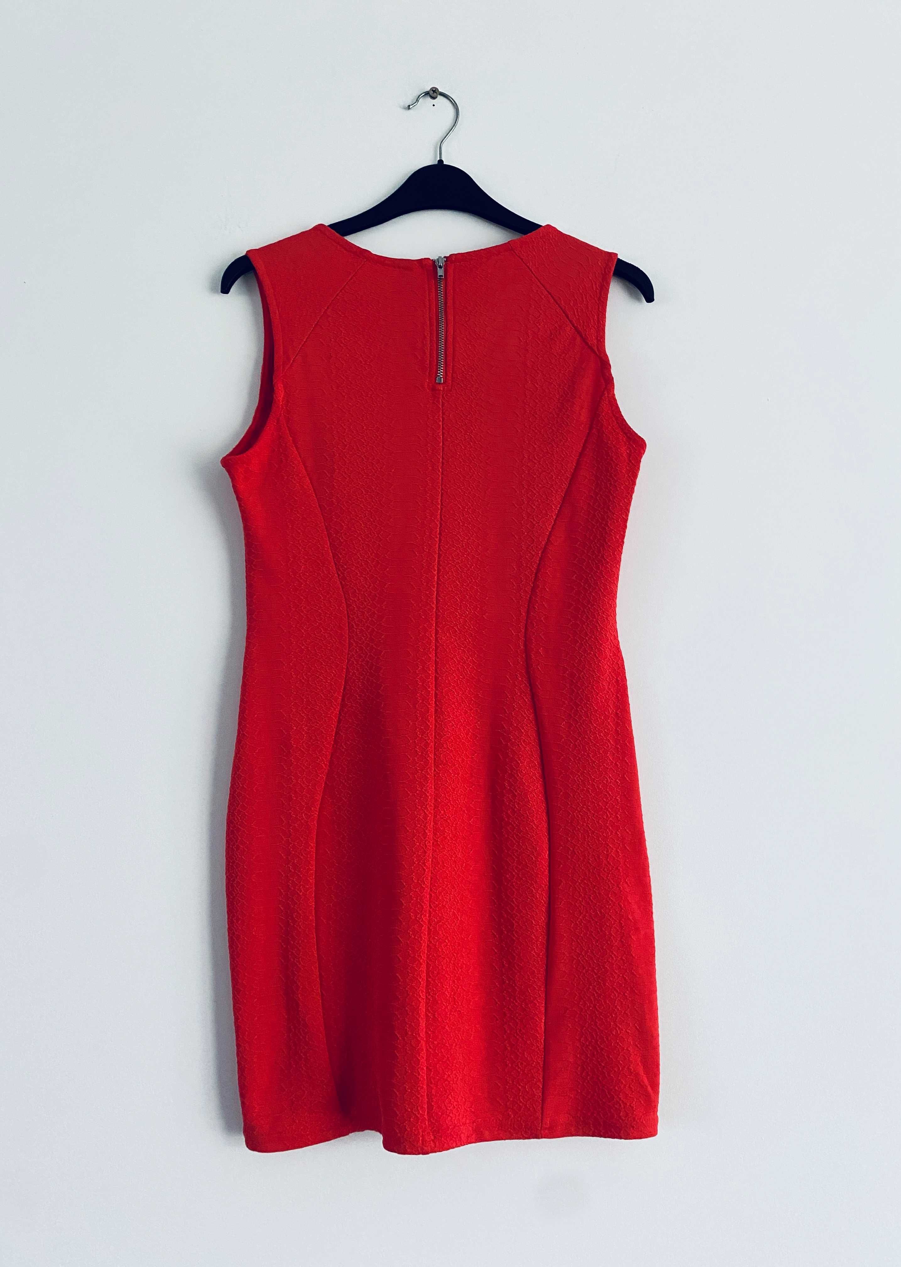 Czerwona sukienka z H&M - XS
