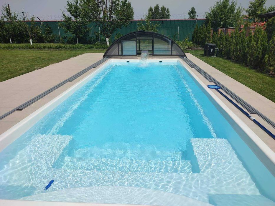 Композитний басейн “Пляж” 9×3,6×1,5 м Басейн для дому, Комфорт, Якість