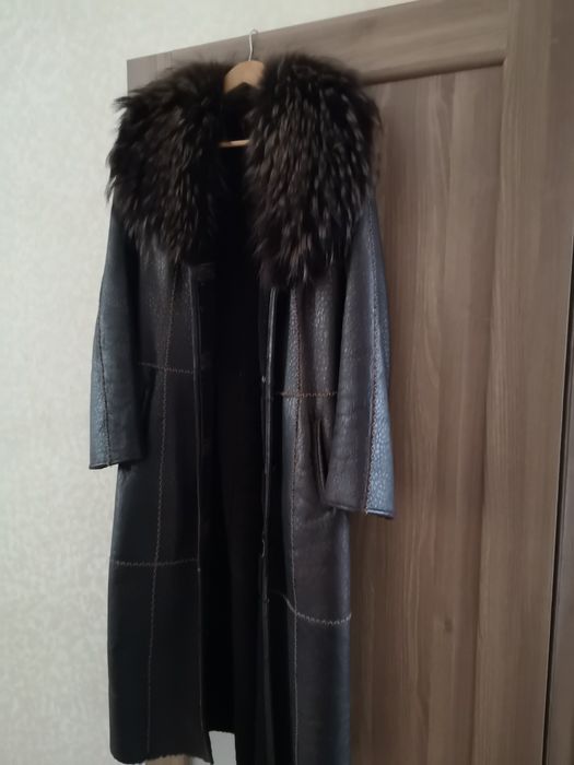 Шкіряна жіноча дублянка