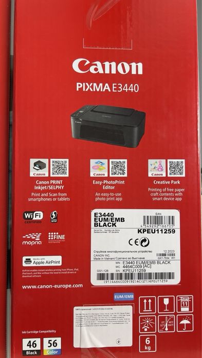 Новый принтер  Ganon Pixma E 3440