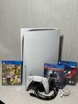 Konsola PlayStation 5 FAT (z napędem) + 3 gry + Okablowanie -Gwarancja