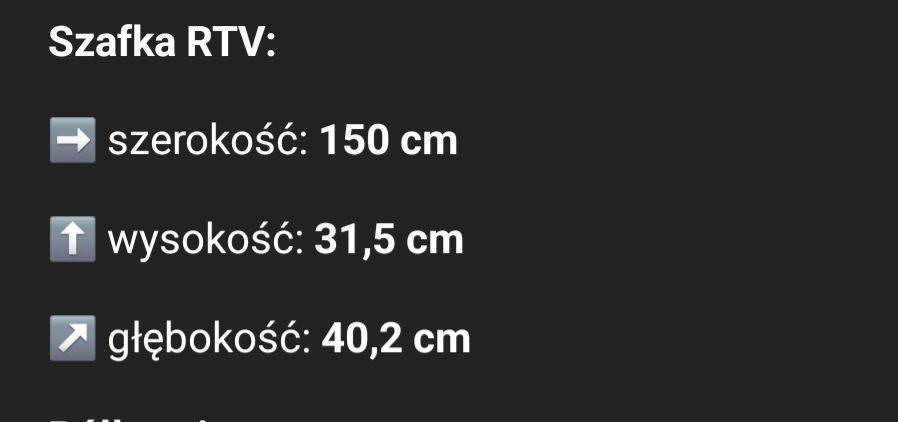 Szafka rtv dąb sonoma
